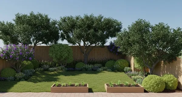 3D garden design render by Barnes and Bloom showing a plant-led layout for a Melbourne property